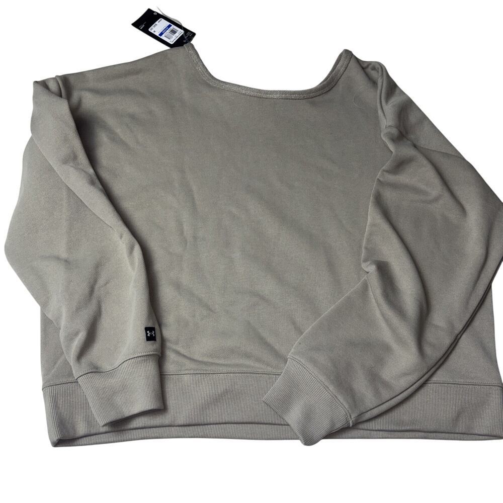 UNDER ARMOUR Women's Project Rock Heavyweight Terry Long Sleeve Top NWT XL - Picture 5 of 6